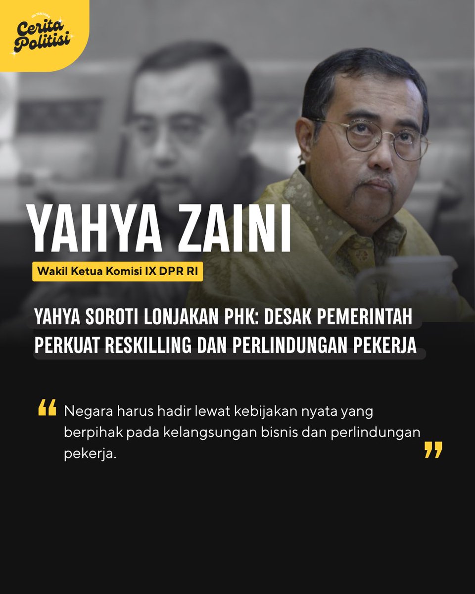ceritapolitisi's tweet image. Yahya mendesak pemerintah untuk hadir dengan kebijakan nyata yang berpihak pada keberlangsungan bisnis sekaligus perlindungan pekerja, termasuk lewat program reskilling dan upskilling secara terintegrasi lintas sektor.

#BahlilLahadalia #ESDM #Golkar #PrabowoGibran