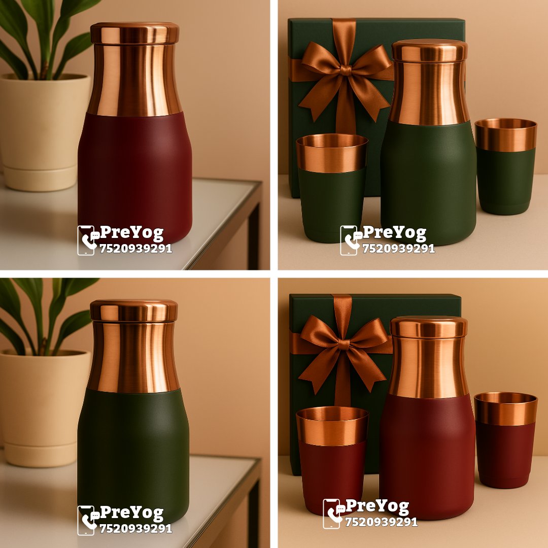 PreYogOfficial's tweet image. Youtube :  youtube.com/playlist?list=…

Upgrade your gifting and living experience with the PreYog Premium Copper Bedroom Jar 📦 MOQ : 50 Sets

#CopperBottle #CopperWaterBottle #CopperWare #PureCopper #WaterBottle #GiftSet #CorporateGift  #HousewarmingGift
