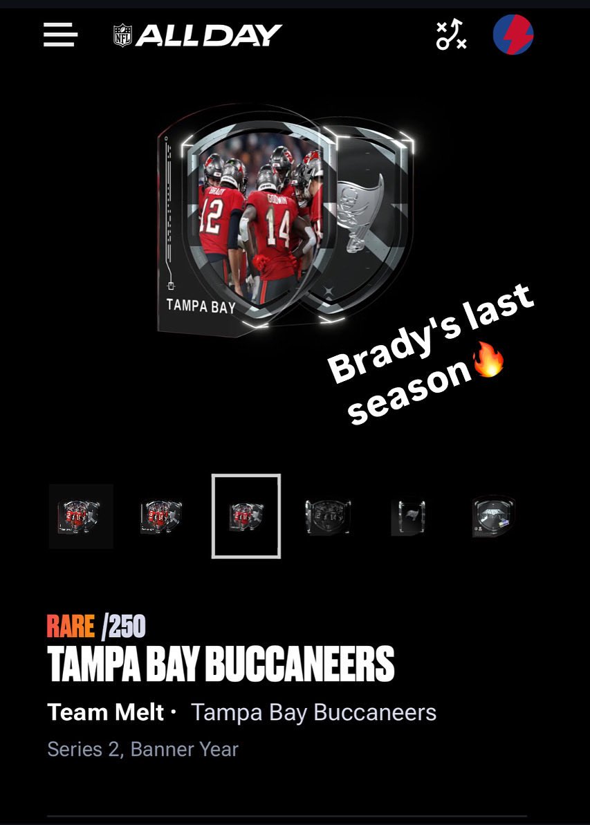AllDay Collector's Guide (@alldayguide) on Twitter photo 🚨 Giveaway Time 🚨
To celebrate <a href="/nsccshow/">The National Sports Collectors Convention Inc.</a> and the upcoming @nflallday season, I’m giving away one of the coolest collectibles on the platform:
🏈 The Banner Year Moment from Tom Brady’s final season. 🔥 Only 250 minted!
How to enter:
✅ Follow
✅ Like
✅ RT
Winner will 🚨 Giveaway Time 🚨
To celebrate <a href="/nsccshow/">The National Sports Collectors Convention Inc.</a> and the upcoming @nflallday season, I’m giving away one of the coolest collectibles on the platform:
🏈 The Banner Year Moment from Tom Brady’s final season. 🔥 Only 250 minted!
How to enter:
✅ Follow
✅ Like
✅ RT
Winner will