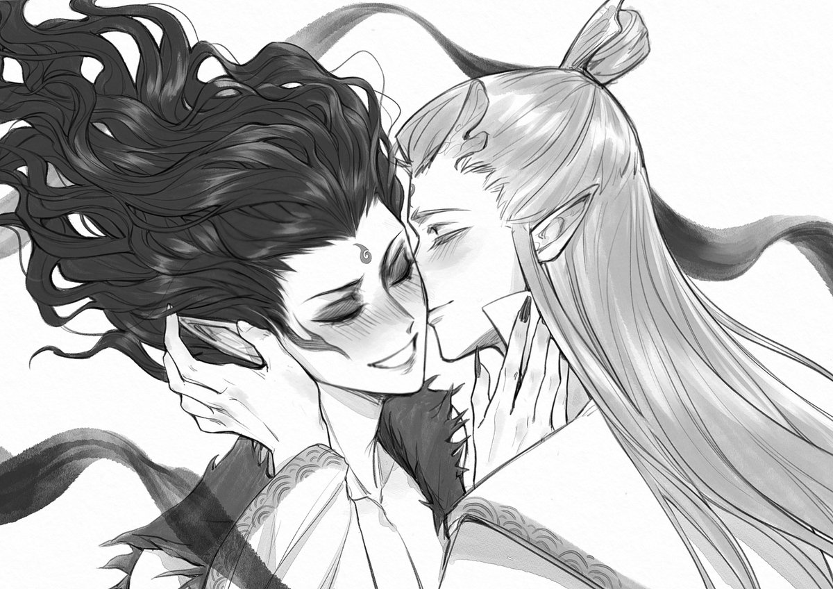小情侣多贴贴..,
#Nezha #哪吒之魔童闹海 #饼渣 #Bingzha
