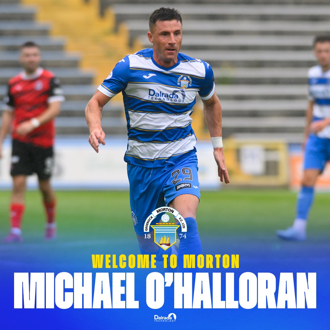 📝 Welcome to Morton, Michael O'Halloran

Greenock Morton are delighted to announce the signing of Michael O’Halloran on a one-year deal.

➡️ bit.ly/3GTPSYl