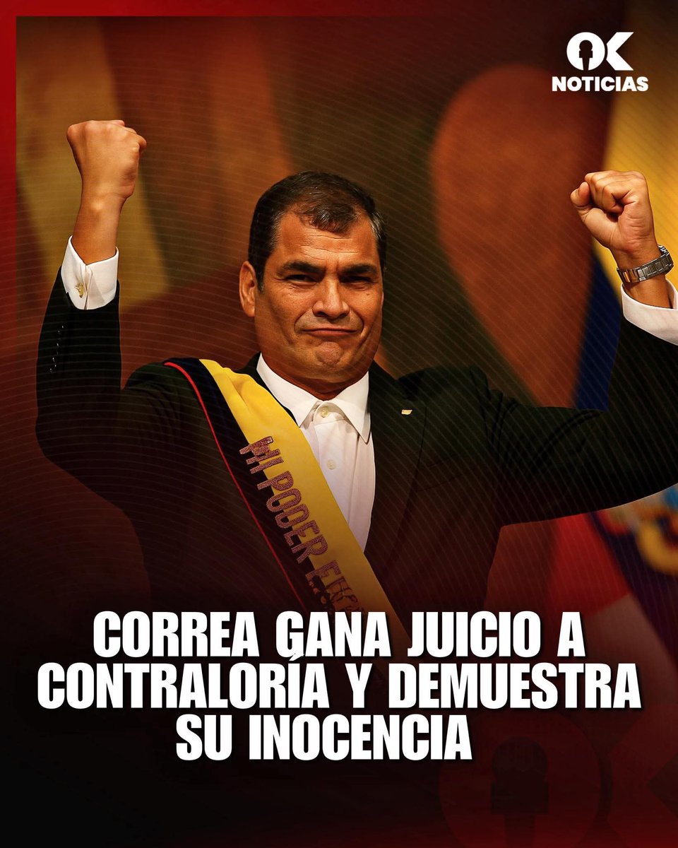 Victoria para #LaPatriaGrande
#ValorYRazón
<a href="/MashiRafael/">Rafael Correa</a>