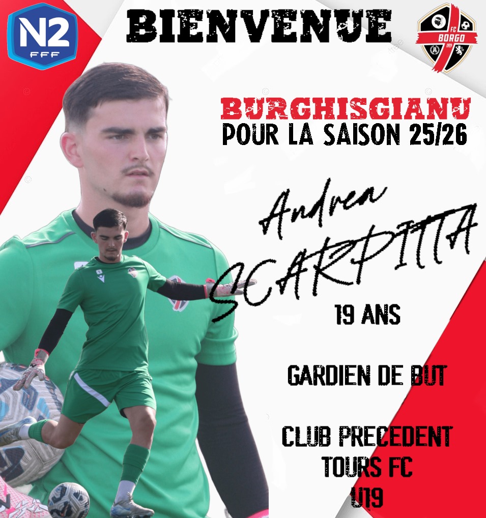 fcbastiaborgo's tweet image. National 2
C&apos;est signé ✍️
Bienvenue sous ses nouvelles couleurs à Andrea Scarpitta, 19 ans, Gardien but, passé par les equipes de jeunes de l&apos;AS Beziers, St Clément et le FC Tours. 
Bienvenue Andrea 💪
Forza Lioni, forza FCB ❤️ 🖤