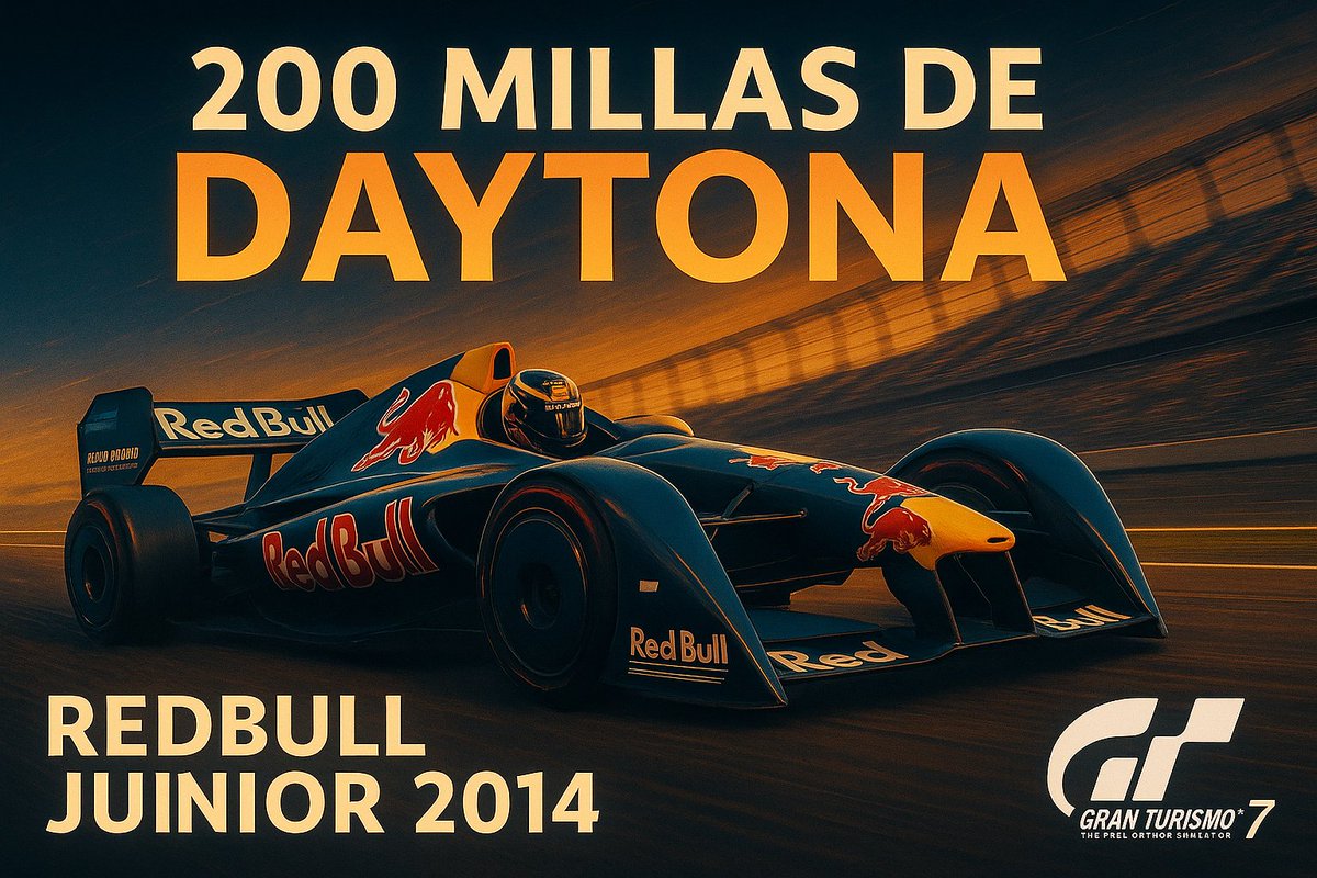 Tururu233's tweet photo. 🔥 200 Millas de Daytona en GT7
🚗 Red Bull Junior 2014
🏁 ¡39 vueltas al límite en óvalo!
📺 En directo en mi canal: https://t.co/M450HfTuXs
#GT7 #GranTurismo7 #SimRacing #Daytona #RedBullJunior #DirectoGT7 https://t.co/EiYG0lTjnK