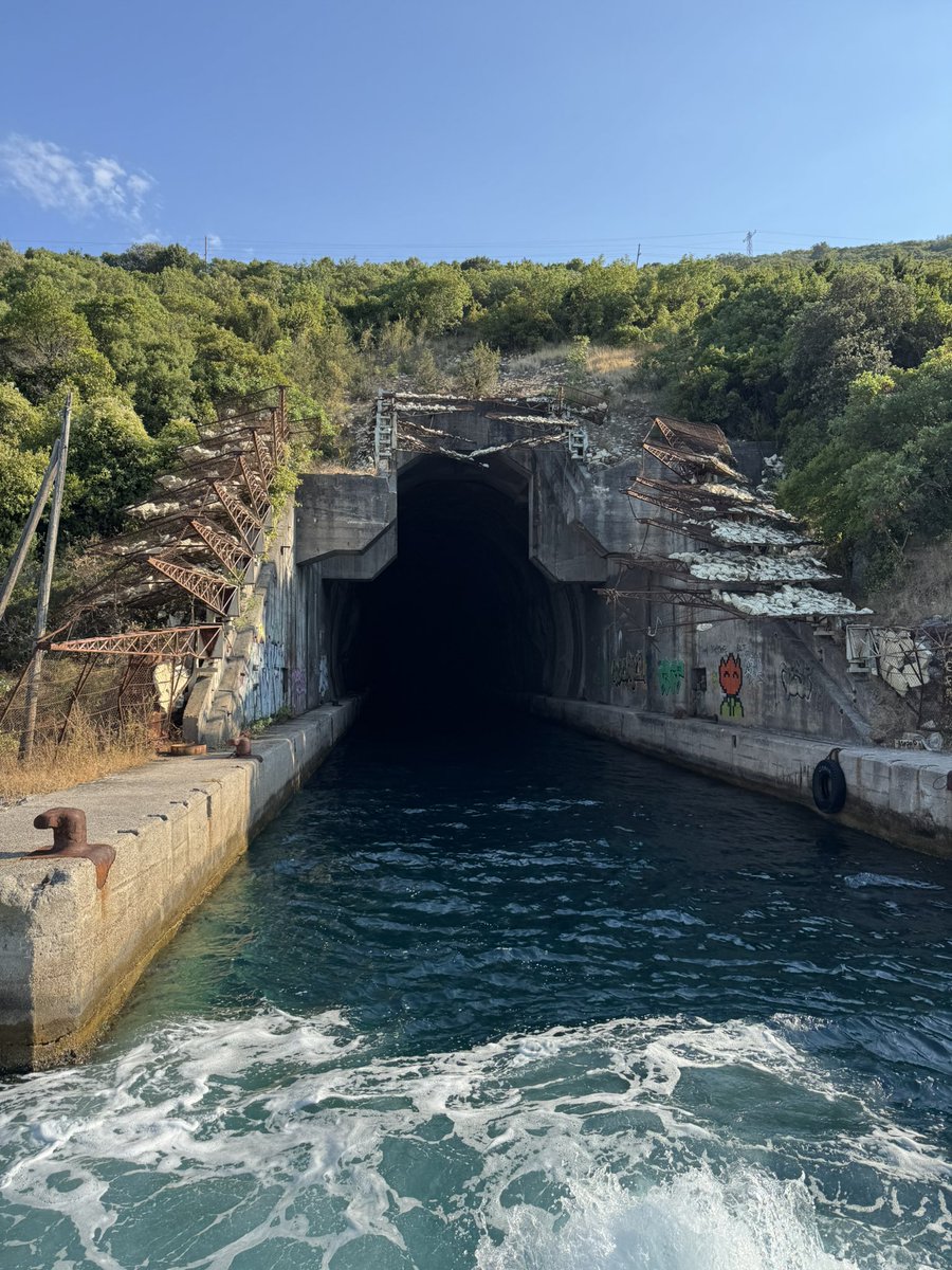 Market taking some time off cooking so I’m doing the same.

Pretty cool to see these old Soviet nuclear submarine pens around Tivat Bay in Montenegro.