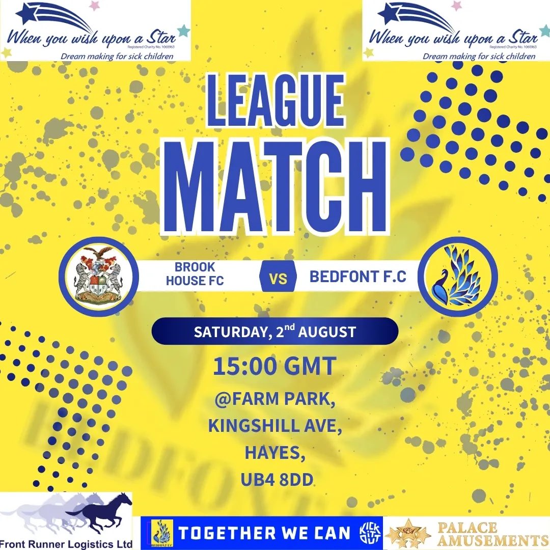 Bedfont FC (@bedfontfc) on Twitter photo ⚽️TODAY⚽️
🎶On the road again🎶
Get behind the lads today as we travel to <a href="/BrookHouseFC/">Brook House FC</a> .
#UpTheYellows #Football #NonLeague ⚽️TODAY⚽️
🎶On the road again🎶
Get behind the lads today as we travel to <a href="/BrookHouseFC/">Brook House FC</a> .
#UpTheYellows #Football #NonLeague