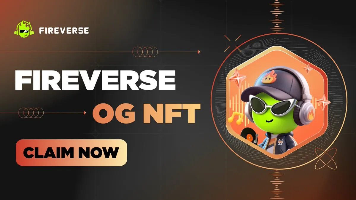 这个项目@FireverseV有个限时免费NFT可以mint:(官方暗示快tge了万一有空投,有250万美元融资Nobody, OKX,Gate等参与) 免费铸造NFT: https://t.co/s4csHlHE6m https://t.co/yiQDYMCbRE AI音乐平台