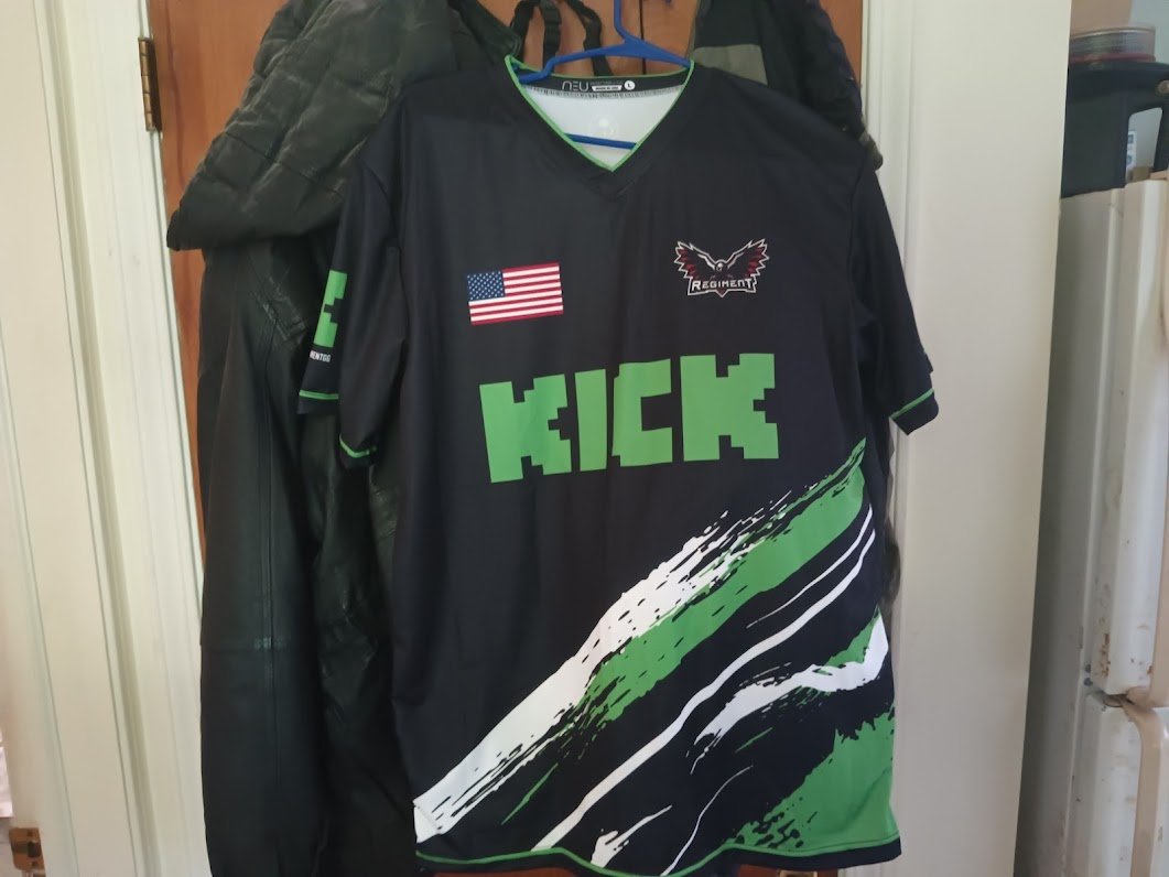 torch327's tweet photo. Both excited and nervous about going today. I have major anxiety in crowds.
I'll be easy to spot, probably the only one in a @kick X @RegimentGG Jersey
#BeTheOne #Veterans #TheREGIMENT #WeHaveYourSix #kickcommunity #PickKick #LOLFAM #VetFest2025 #MichiganVets https://t.co/btykHH7bus