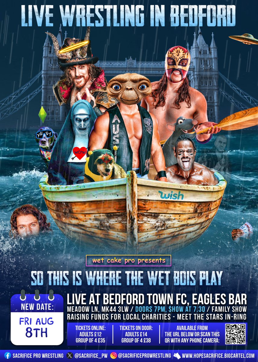 WetCakePro's tweet image. 🚨 JUST AS A REMINDER:
TODAY’S SHOW HAS BEEN MOVED TO THIS COMING FRIDAY. TICKETS STILL AVAILABLE BELOW.

—
FRI AUG 8TH / DOORS 7PM, SHOW 7.30
TICKETS @ buff.ly/3OhZlX3