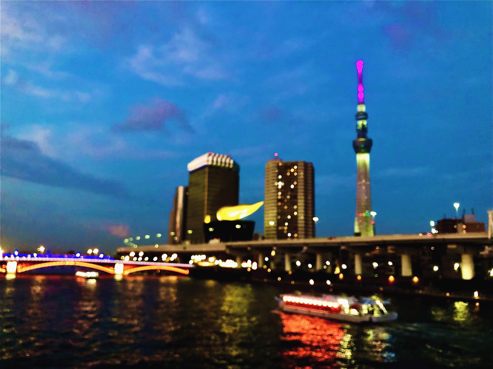 〜絵画〜　夕暮れのスカイツリーを眺めて♫ Amazon.co.jp: 夕暮れの東京スカイツリー ポスター 壁掛け 掛け