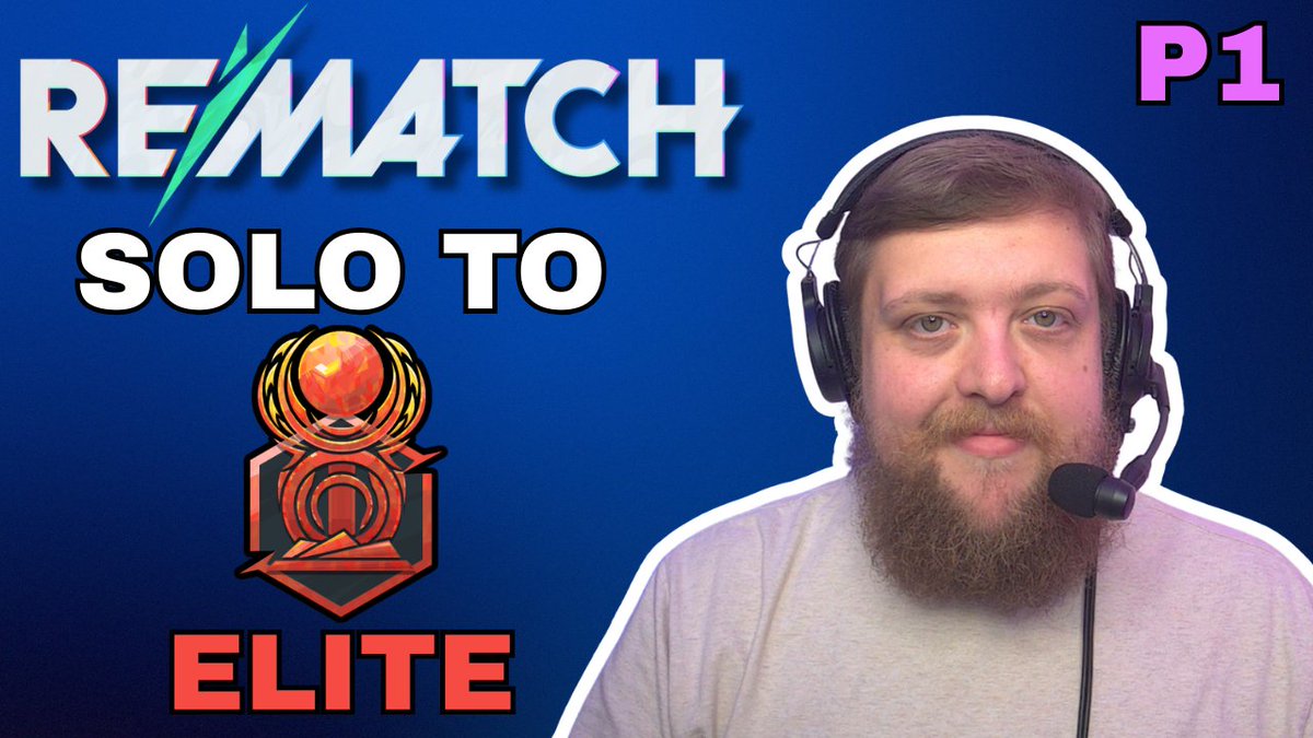 I decided to start a new <a href="/PlayRematch/">Rematch</a> series on my YouTube channel dedicated to helping viewers get better at the game by grinding solo queue to Elite and reviewing each game! ⚽️

I'd really love some feedback so I can make future episodes even better! 🗒️

Link in comments ⬇️