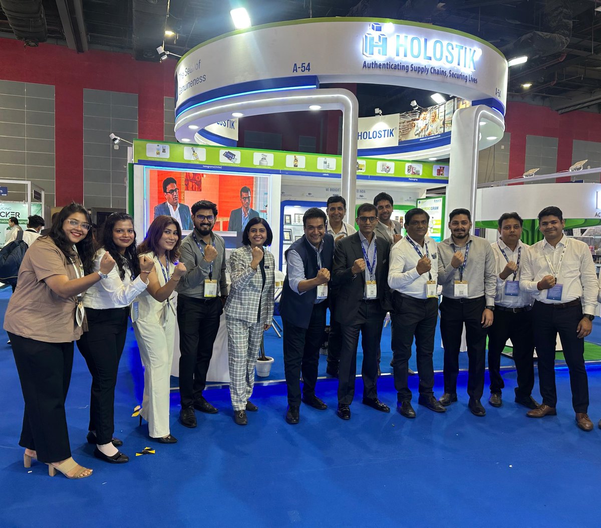 holostik's tweet image. As the curtains close on an incredible three days at PackPlus 2025, we extend our heartfelt thanks to everyone who visited @holostik at #PackPlus and explored our advanced phygital anti-counterfeiting solutions.

#Holostik #PackagingInnovation #AntiCounterfeiting