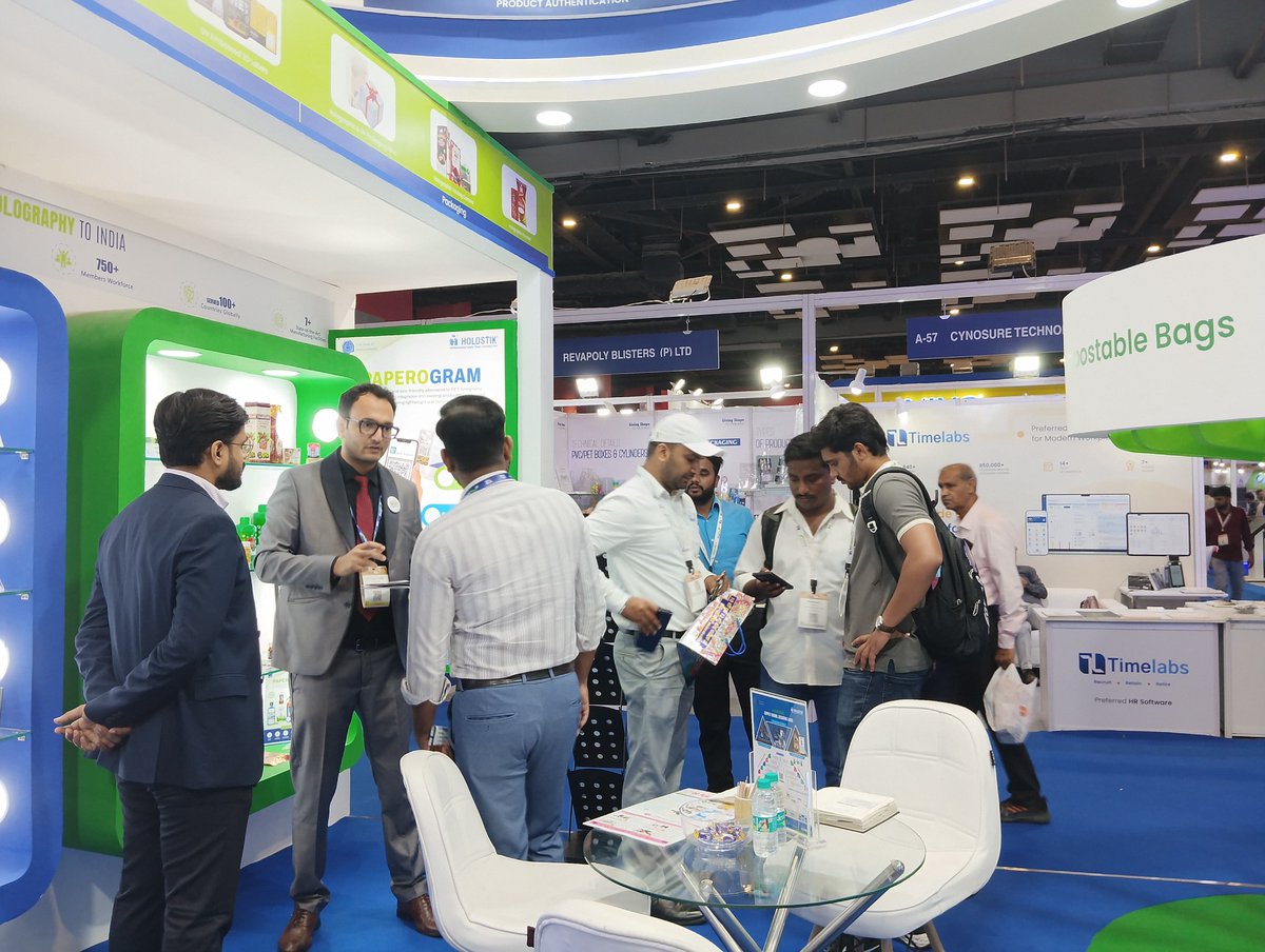 holostik's tweet image. As the curtains close on an incredible three days at PackPlus 2025, we extend our heartfelt thanks to everyone who visited @holostik at #PackPlus and explored our advanced phygital anti-counterfeiting solutions.

#Holostik #PackagingInnovation #AntiCounterfeiting