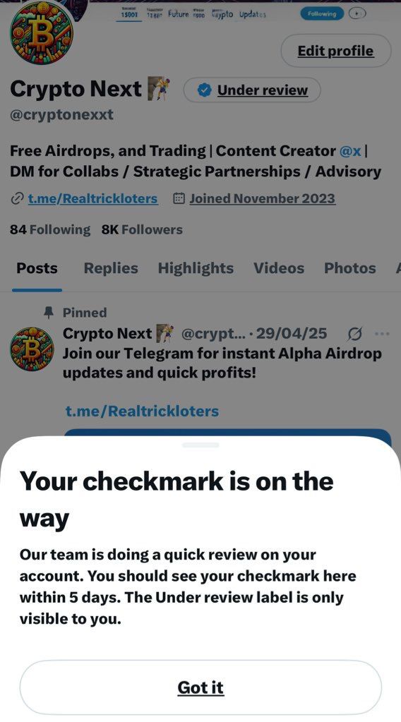 cryptonexxt's tweet image. *“Hey @Support 👋

Applied for verification on 30 June – still stuck on Under Review! 🕐

✅ Subscription active
📍 Account: @cryptonexxt

Can you please check &amp;amp; speed this up? 🙏 #TwitterBlue #Verification”**

@X @premium