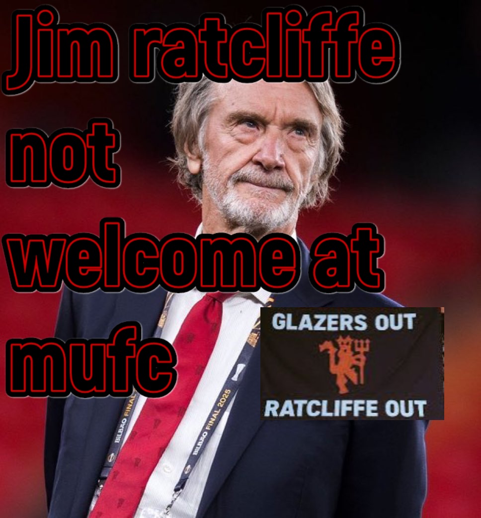Gaz Elliott (@gazelliottmufc) on Twitter photo #GlazersOut #RatcliffeOut #GlazersAndRatcliffeAreVermin #GlazersAreGreedyScum #IneosOut <a href="/OmarBerrada/">Omar Berrada</a>
Get this joker out of #MUFC #GlazersOut #RatcliffeOut #GlazersAndRatcliffeAreVermin #GlazersAreGreedyScum #IneosOut <a href="/OmarBerrada/">Omar Berrada</a>
Get this joker out of #MUFC