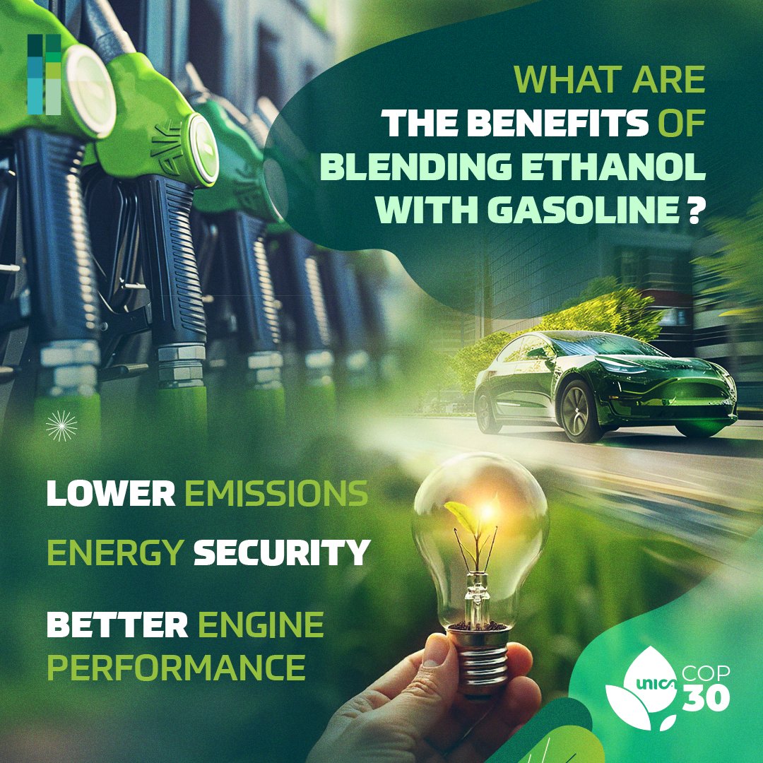 Brazil has just increased its ethanol blend in gasoline to 30%. Why?
✅ Cuts CO₂ &amp; air pollution
✅ Reduces fossil fuel dependence
✅ Boosts engine performance
Learn more: sugarcane.org/news/30-anhydr…
#Ethanol #Biofuels #EnergyTransition
