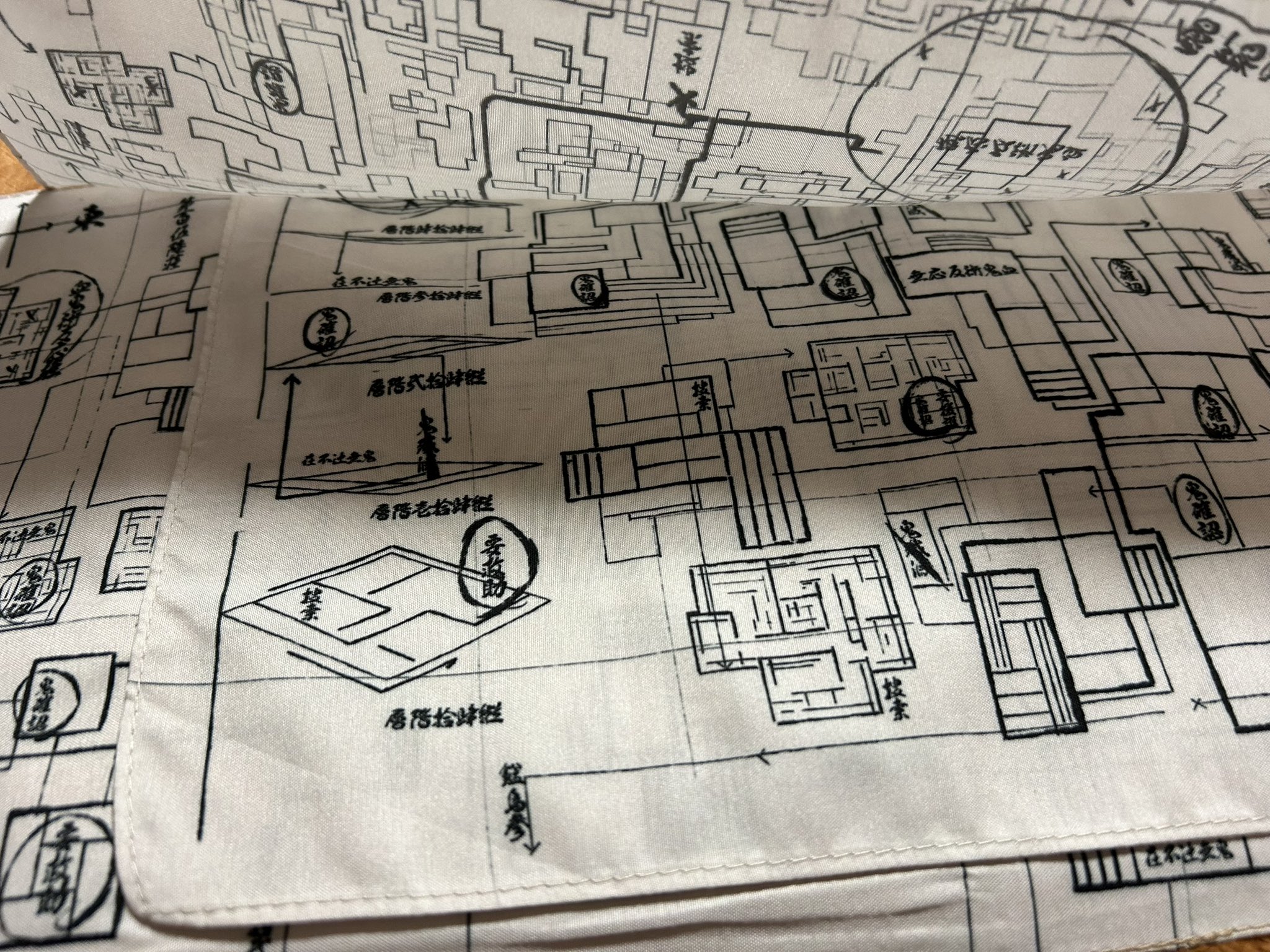 鬼滅の刃 鬼舞辻無惨移動予想図タイベックバッグ 鬼滅の刃 無限城編 鬼舞辻無惨移動予測図タイベックバッグ