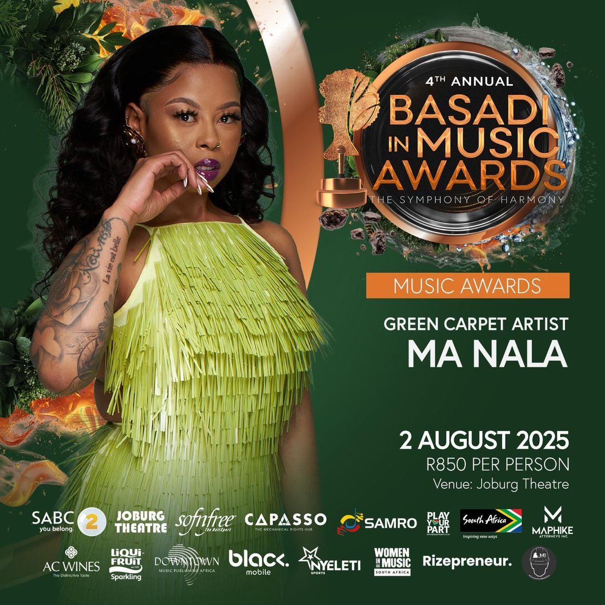 Catch Night 2 of the #BasadiMusicAwards2025!
Get ready for an unforgettable evening featuring @kwazimabaso, @ma__nala, <a href="/leesoulae/">Lee-Soulaé</a>, @natasha_mdletshe, and <a href="/swazidj/">Debbie Lee</a>. It’s the perfect wrap-up to a weekend of celebrating incredible women in music!