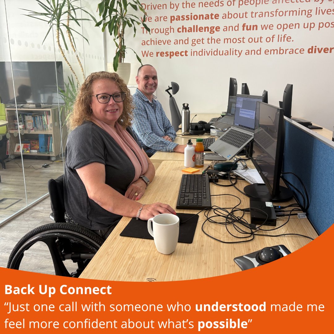 A spinal cord injury can feel isolating but you're not alone.

Back Up Connect matches you with a trained volunteer for a one-off call. Talk about life, pain &amp; support. Real advice from someone who understands.

Free, quick and no waiting list.

Sign up: ow.ly/tPIA50WyBK4