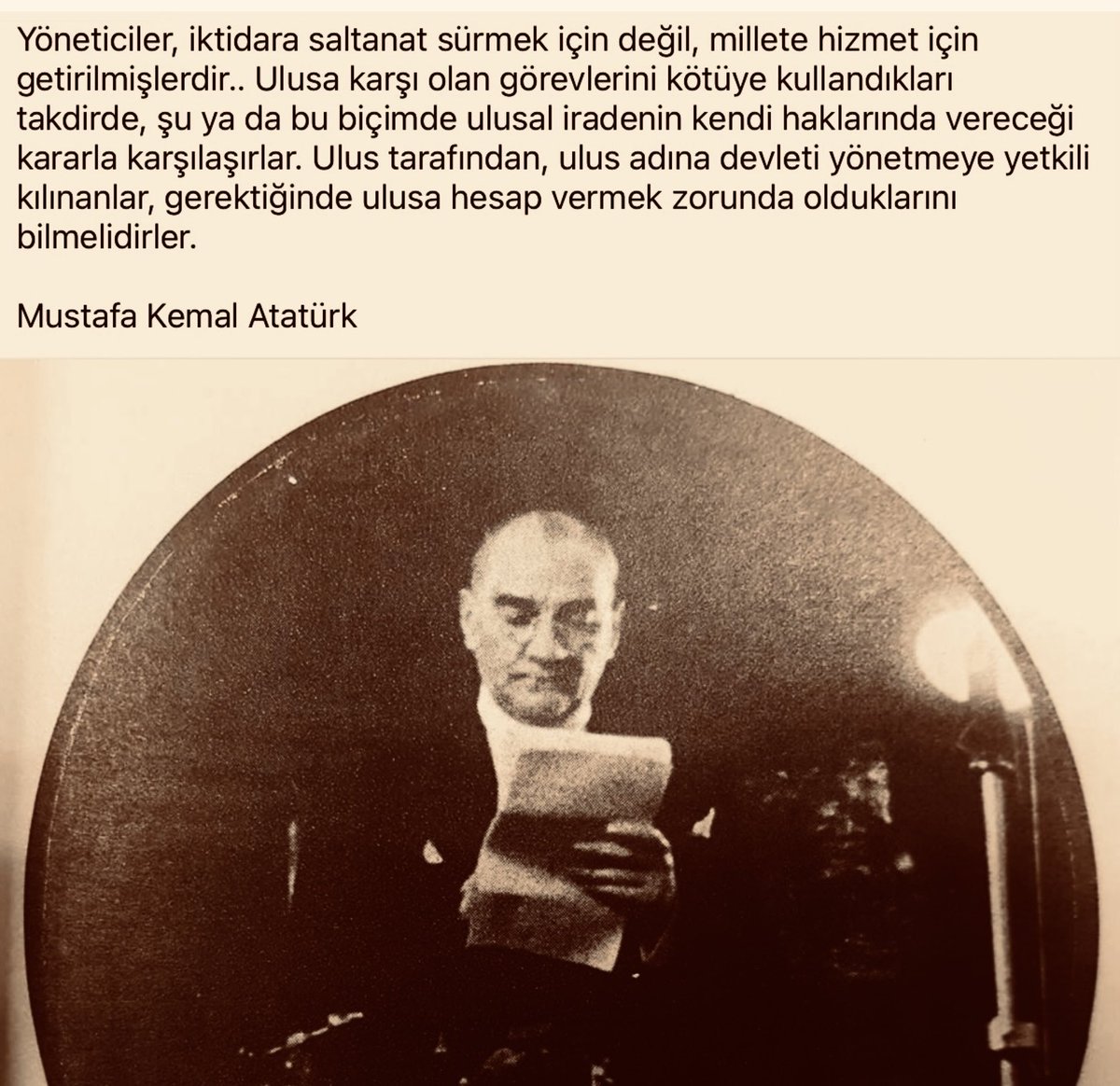 ATATÜRK Diyor ki;