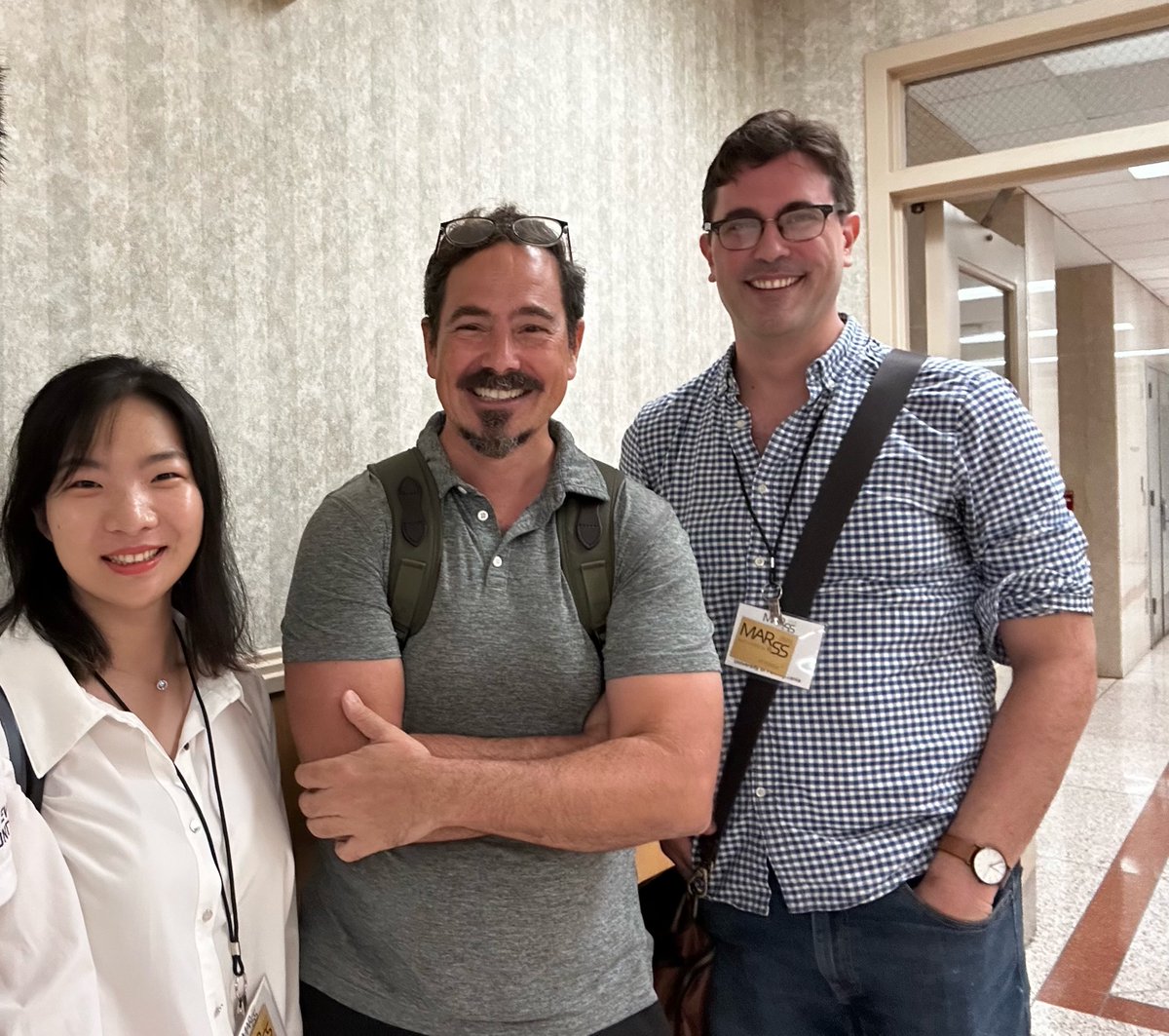 Honghan_Caltech's tweet photo. Had a great time at #MARSS2025 @ Purdue! Honored to be an invited speaker in “Acoustics for Targeted Therapeutic Approaches.” —thanks to Paul Wrede for organizing! Grateful to share our work &amp; connect with leaders and peers. Huge thanks Prof. Wei Gao! 🙏 #Acoustics #WomenInSTEM https://t.co/2djYbyqtqw
