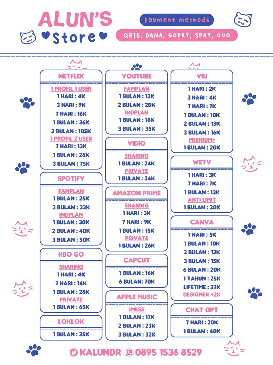 kalundr's tweet photo. readyy lansungg proses🌷 

💰spay, gopay, dana, QRIS
☎️ https://t.co/0D4Zt8p73L https://t.co/yPrtzLiYey