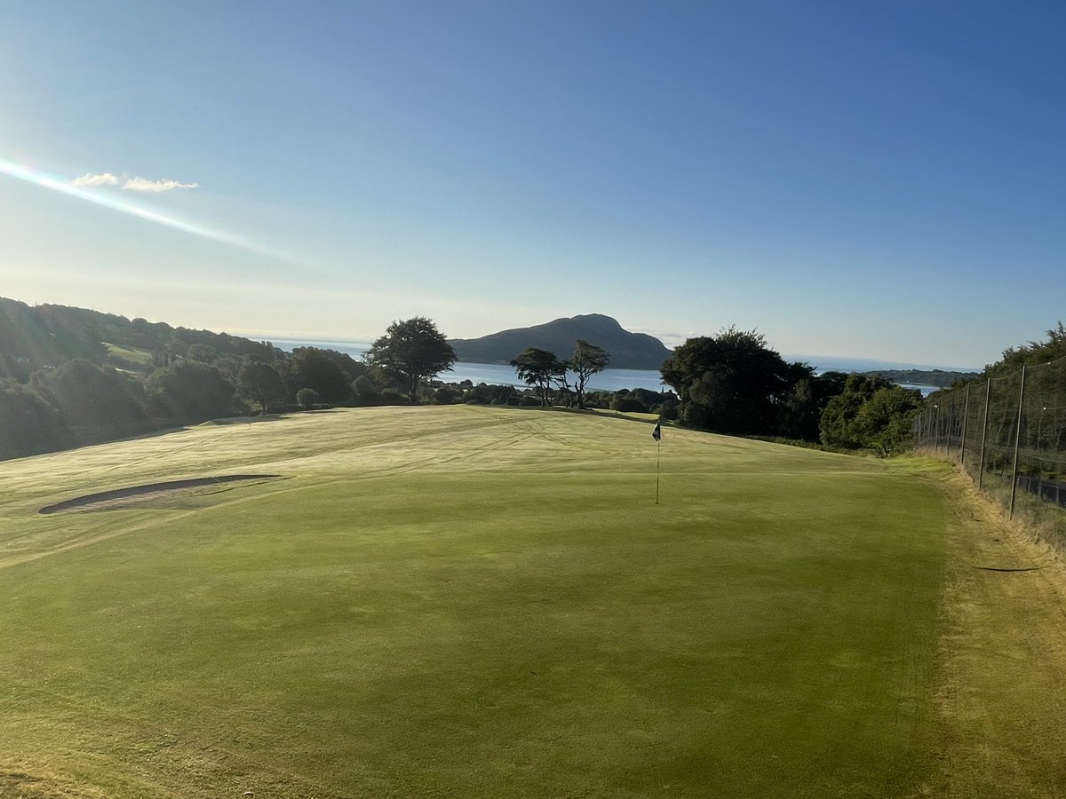 Lamlash Open weekend and the course is looking 🤌