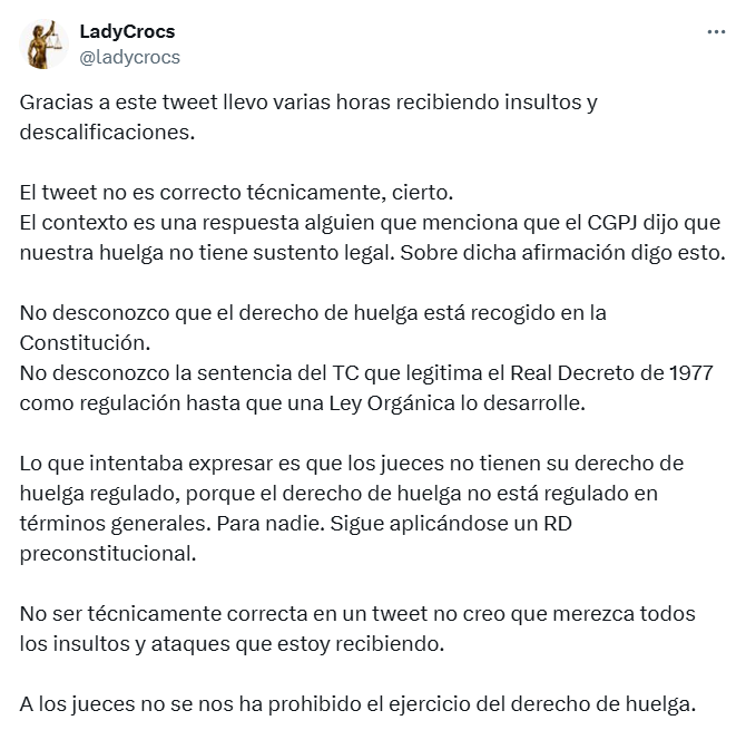 Ya ha salido Lady Chanclas a victimizarse.