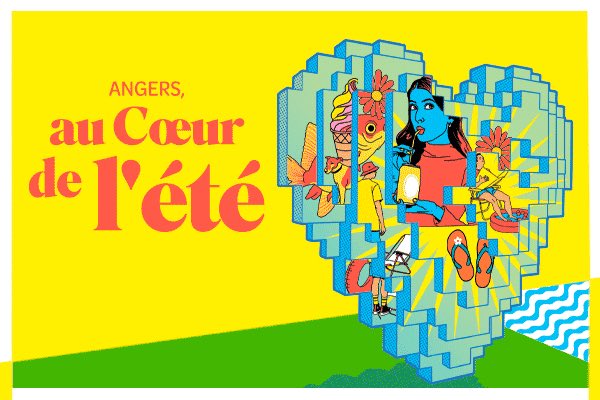 L’été est une saison qui nous invite à la détente et à la découverte. 

Quelle meilleure saison pour profiter de nouvelles activités ? Pour découvrir de nouvelles expositions et de nouveaux artistes ? Pour assister à des concerts et admirer les plus beaux lieux d’Angers ?

Cette