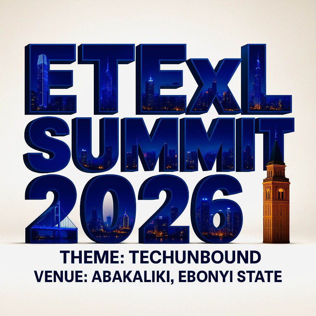MarvelousElochi's tweet image. ETExL Summit 2026 is a gathering of innovators, tech visionaries, and industry leaders. the summit will showcase the wide potential of technology in shaping economies, supporting entrepreneurship, and strengthening leadership across Africa. 

#ETExLSummit2026 #Techunbound