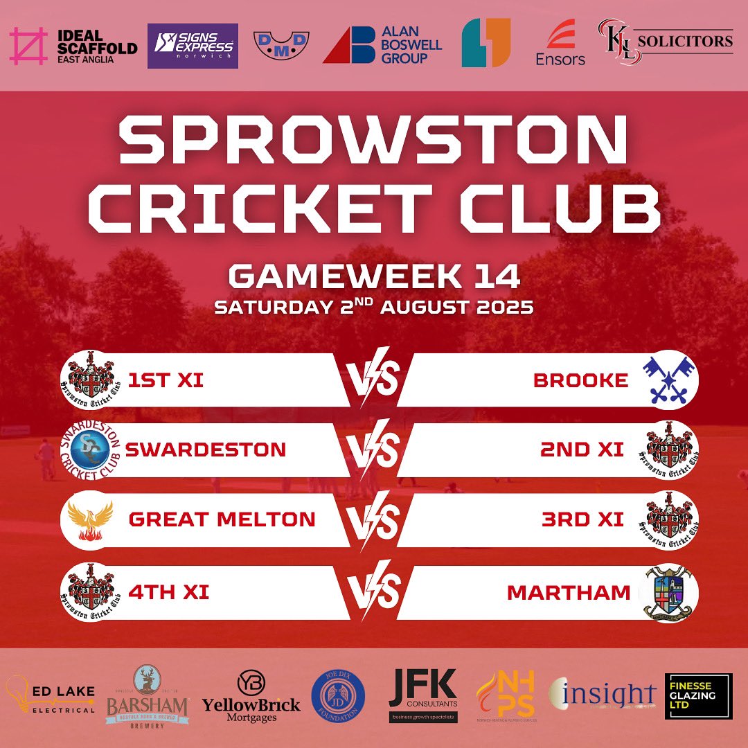 Todays fixtures…
