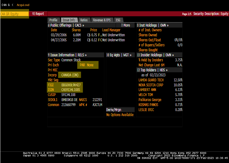 Evidence of synthetic share float in Europe:

Shares show: 71 M
CEO  Jing Peng 
Shares: No Par (our Shares had a par)

No short interest available = EU236 exempt, AKA short shares are unlimited and unregulated/unreported!

$MMTLP $MMAX