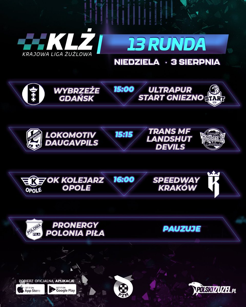 Krajowa Liga Żużlowa (@krajowalz) on Twitter photo Plany na niedzielę?🤔
✅ Sprawa jest jasna, bo gdzie nie spojrzeć wszędzie mecze o stawkę i gwarantowane emocje🔥
✅ Na pierwszy ogień szczyt, szlagier, hit w Gdańsku, a w zasadzie to wszystko razem☝️<a href="/WybrzezeGdansk/">Wybrzeże Gdańsk</a> vs <a href="/StartGniezno/">Start Gniezno</a>
#KrajowaNajszybsza
👉 Jak typuje Krystian Plany na niedzielę?🤔
✅ Sprawa jest jasna, bo gdzie nie spojrzeć wszędzie mecze o stawkę i gwarantowane emocje🔥
✅ Na pierwszy ogień szczyt, szlagier, hit w Gdańsku, a w zasadzie to wszystko razem☝️<a href="/WybrzezeGdansk/">Wybrzeże Gdańsk</a> vs <a href="/StartGniezno/">Start Gniezno</a>
#KrajowaNajszybsza
👉 Jak typuje Krystian