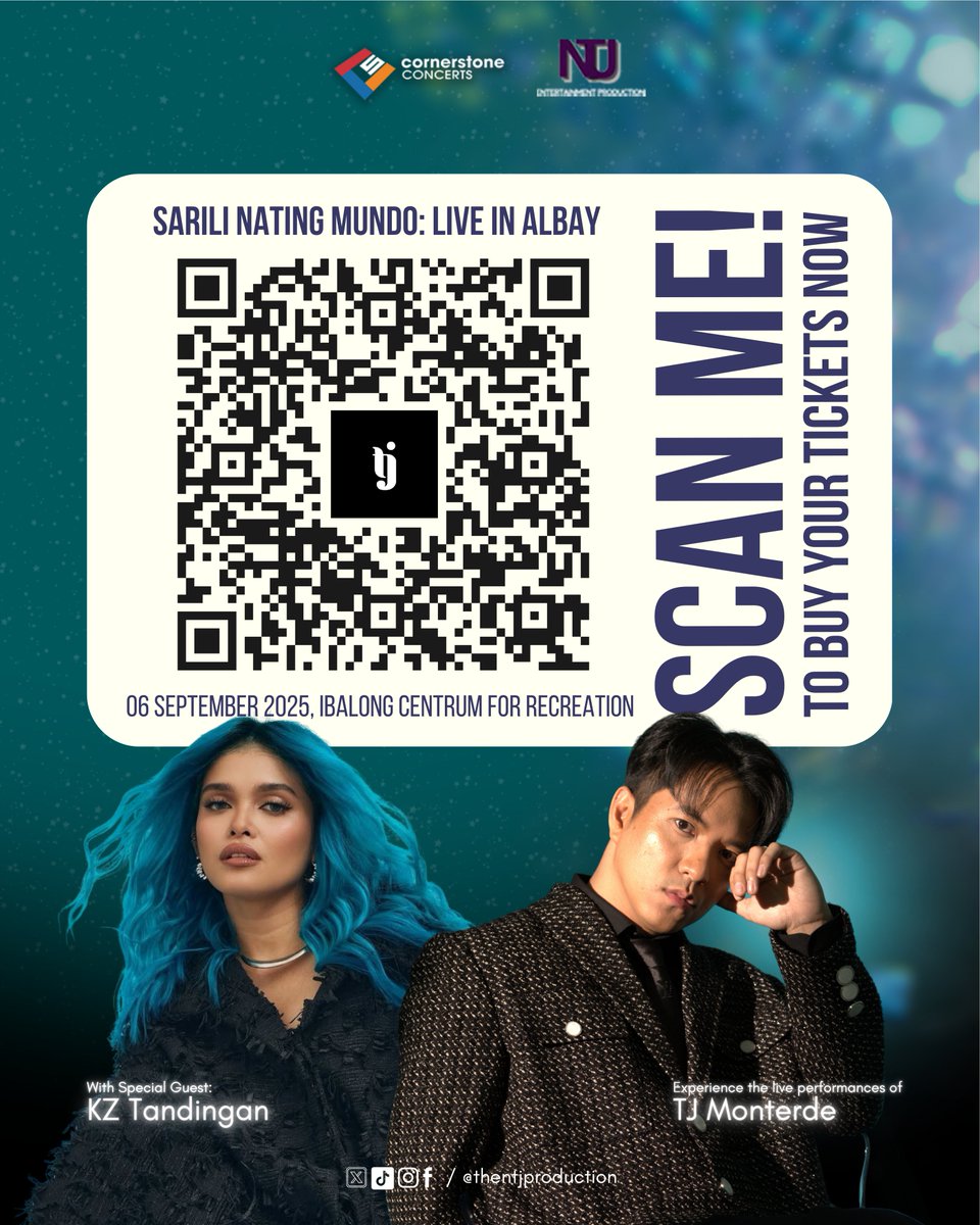 thentjprod's tweet photo. babalik pa rin sa yakap mo 🌻 @tjmusicmonterde 

GET YOUR #SNMLiveInAlbay TICKETS NOW
👉 https://t.co/oFMUTcMSrw

🗓️ 06 September 2025, 7PM
📍 Ibalong Centrum for Recreation

#TJMonterde #NTJProduction #SariliNatingMundo https://t.co/Zca2bffLZd