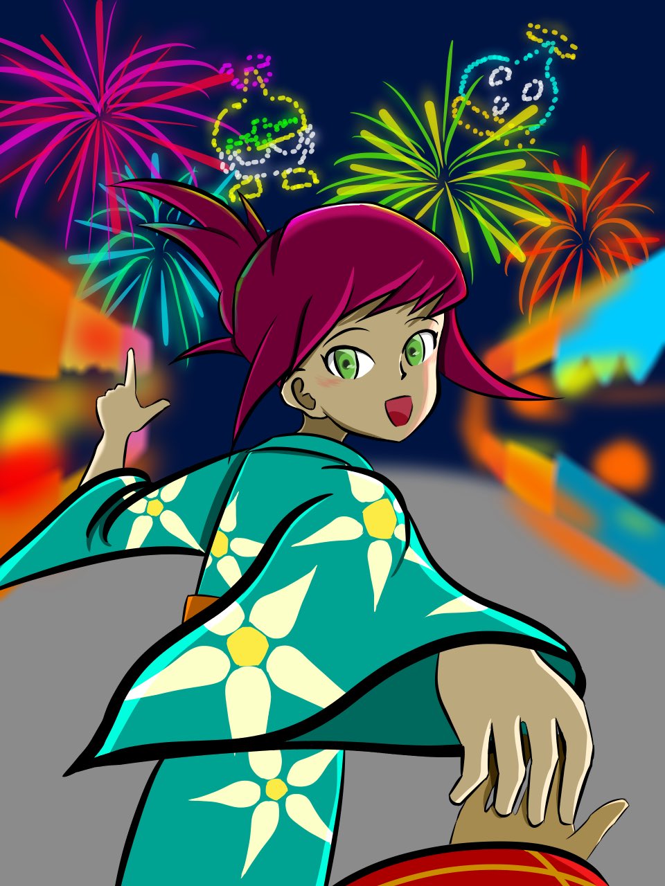 流星のロックマン 響ミソラ ハープノート タペストリー 流星の