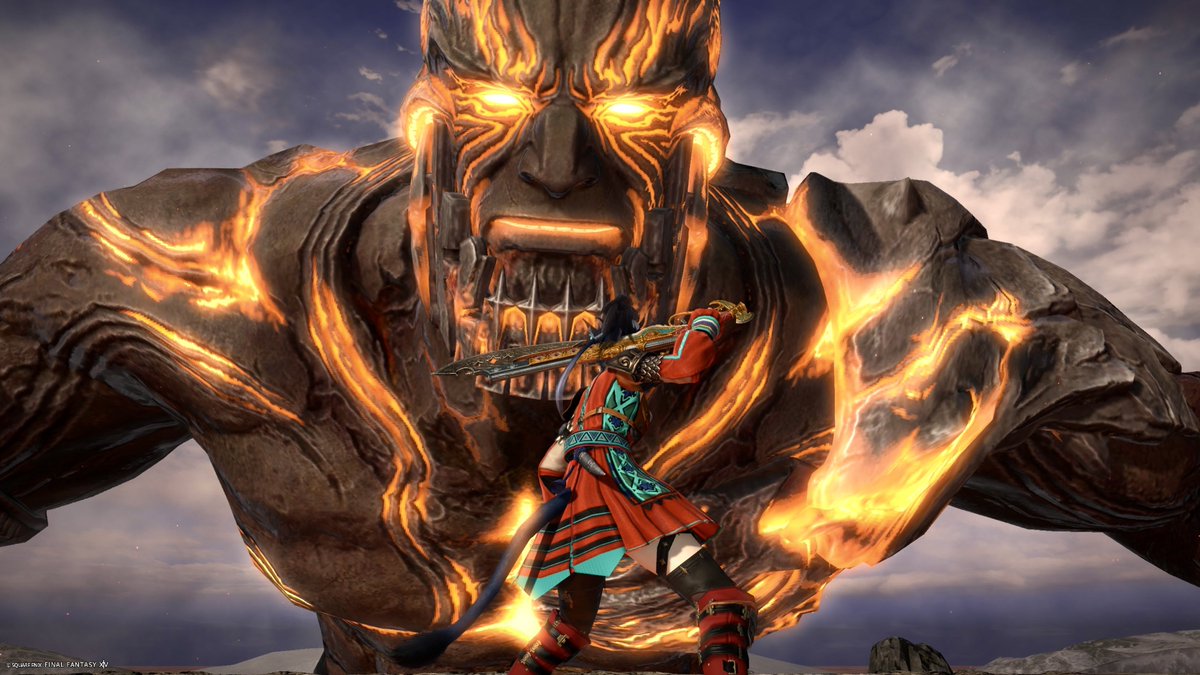 PampaPoulpe's tweet photo. On a tenté Titan Sadique (Eden 4) en duo de tank, et on a réussi à atteindre les 22% ! On est en bonne voie pour le down à deux. 😌 #FFXIV #FinalFantasyXIV #FFXIVRaid https://t.co/fmUuZKsNuG
