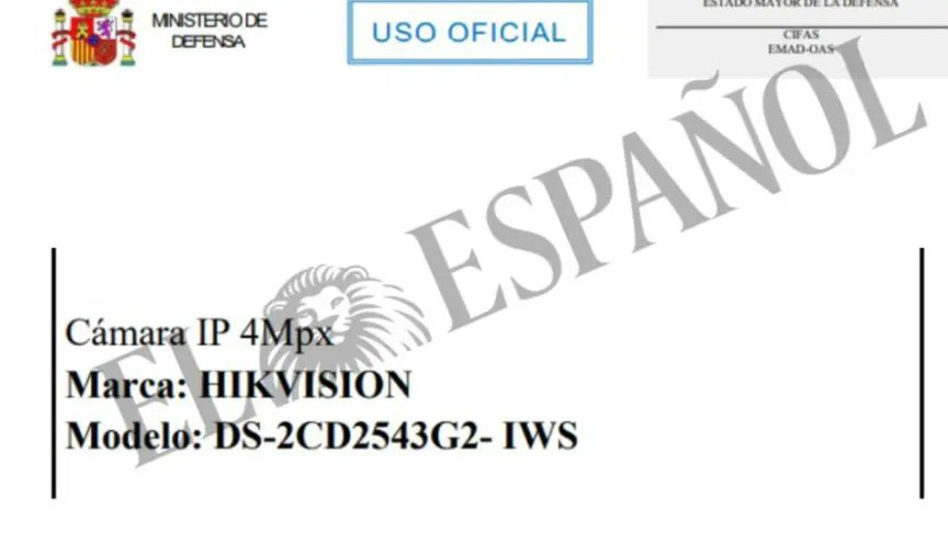 #EXCLUSIVA 

El Centro de Inteligencia de las Fuerzas Armadas (CIFAS) comprará las cámaras chinas que EEUU vetó por representar una amenaza contra la seguridad nacional

Con <a href="/izangc/">Izan González</a> en <a href="/elespanolcom/">EL ESPAÑOL</a> 

elespanol.com/espana/2025080…