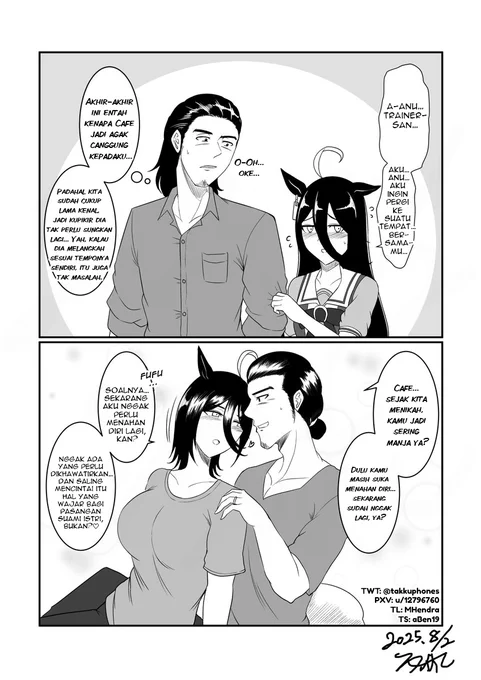 【トレカフェ】 遠慮の意味 ～今と嫁～
インドネシア語翻訳:@MarcellHendra

#ウマ娘 #マンハッタンカフェ #ウマ娘英訳 #ウマ娘インドネシア語翻訳 #umamusume #UmaTranslations 