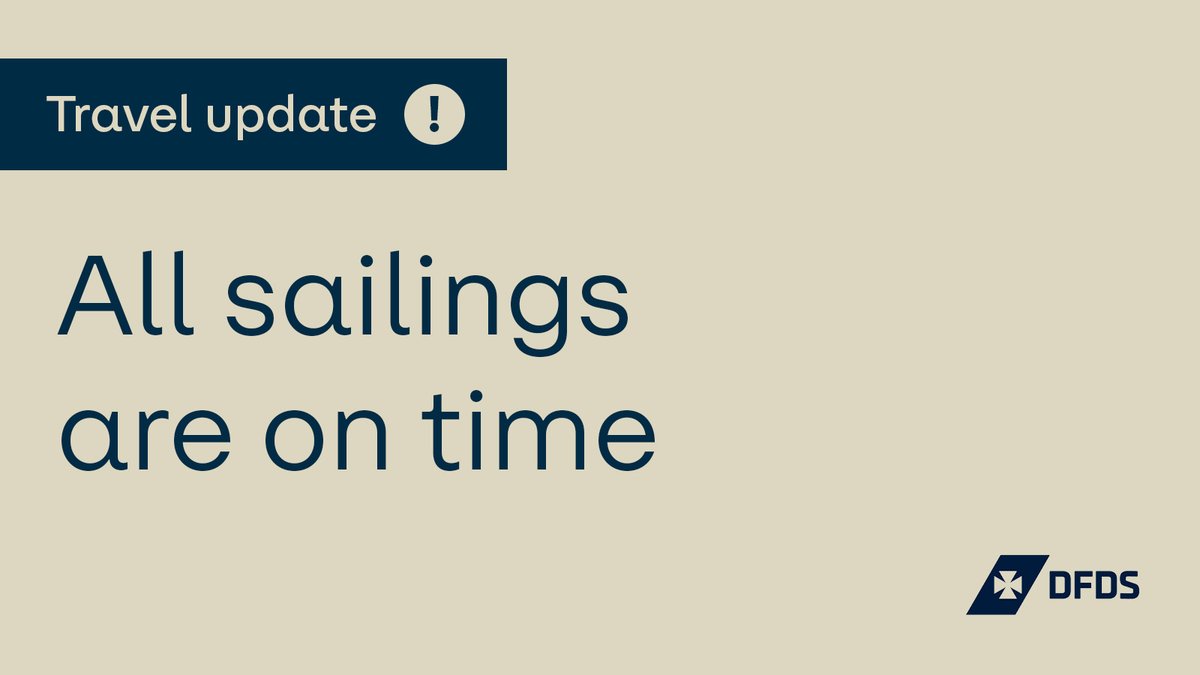 DFDS Live Travel Updates tweet media