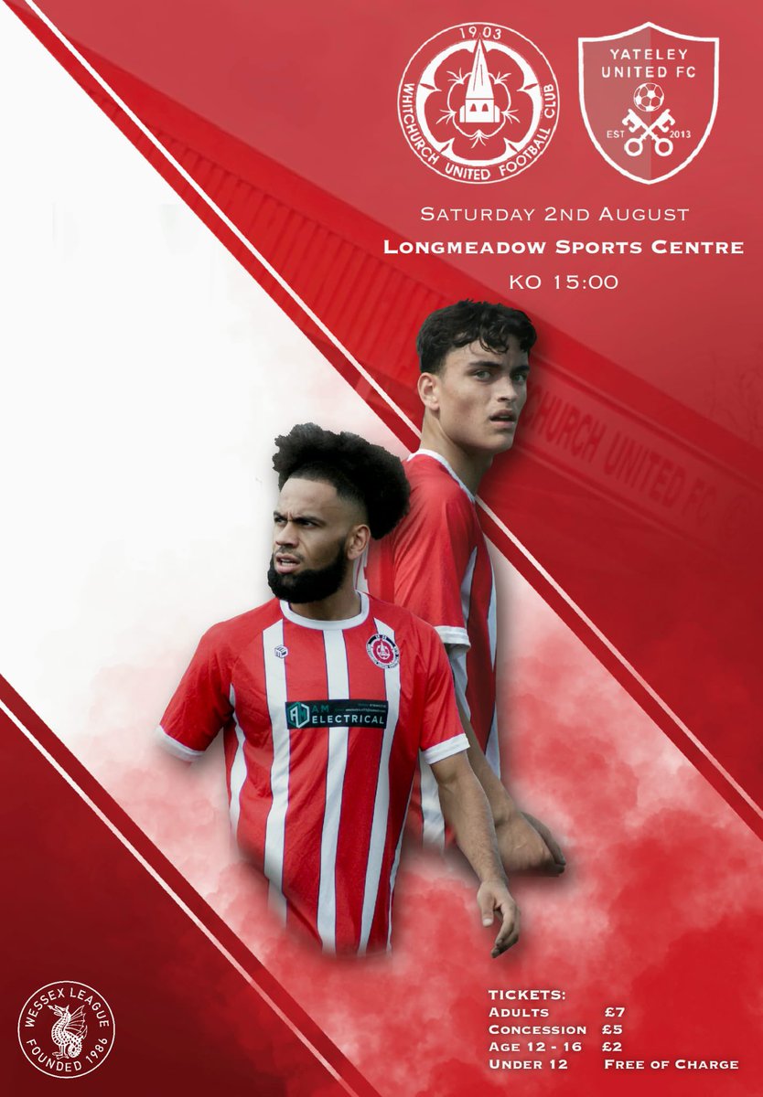 Come and support your local team! 

Manager, Ben Dillon in his first season with lots of changes on and off the pitch.

Excited to see a brand new looking Whitchurch ⚽️