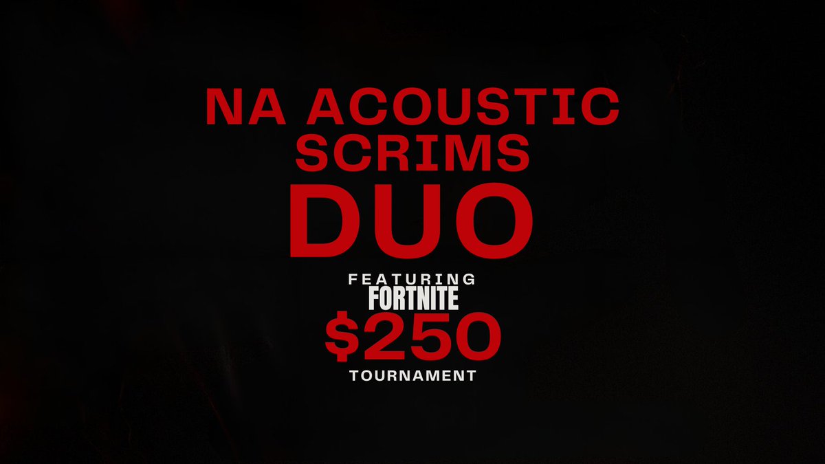 nascrimhub's tweet photo. Hosting $250 Solo&amp;Duos Cup  

🗓️: Sunday, Aug 5th @ 05:30 PM PST / 8:30 PM EST 
🌎Region: NAC

To participate: 

1. Like &amp; Retweet
2. Follow @Acousticscrims 
3. Tag your teammate 
4. Favorite the following map: 1943-4884-8426

Server link’s in my bio! https://t.co/WP8Dycrkid