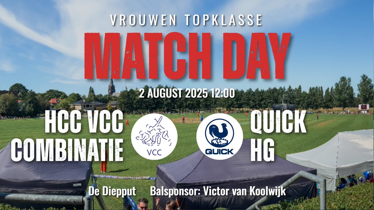 Today it is <a href="/HaagseCC/">HCC</a>-<a href="/VoorburgCC/">Voorburg Cricket Club 🏏🏆</a> Combinatie vs <a href="/HVCVQuick/">HV & CV Quick</a>!