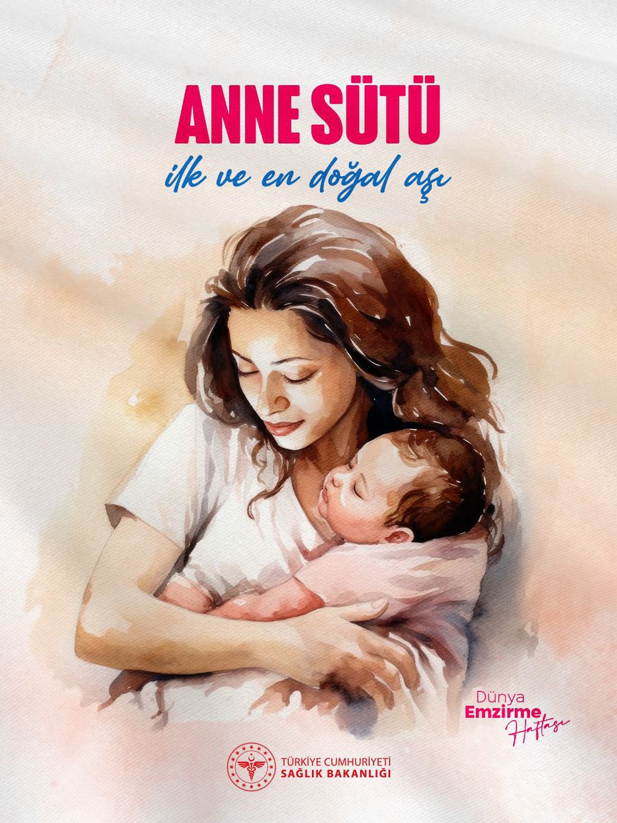 Anne sütü, ilk ve en doğal aşıdır. 

#DünyaEmzirmeHaftası