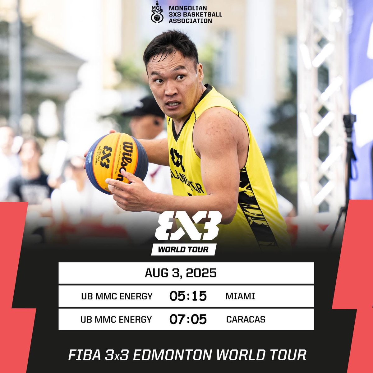 Монголын цагаар үүрээр. <a href="/3x3Mongolia/">3x3 🏀 Mongolia</a> <a href="/ER_Mongolia/">Energy Resources LLC</a> 🇲🇳🏀💪