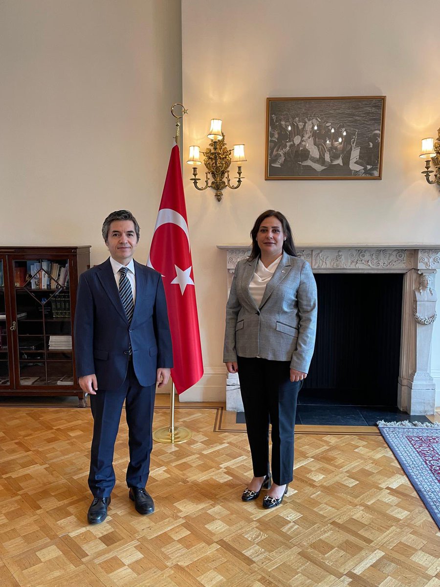 Türkiye in the UK (@tc_londrabe) on Twitter photo KKTC Londra Temsilciliği görevine başlayan Büyükelçi Aysan Mullahasan Atılgan’a başarılar dileriz.
Best wishes for success to Ambassador Aysan Mullahasan Atılgan, who has assumed her duties as the new Representative of <a href="/TRNCLondon/">TRNC London Office</a>. KKTC Londra Temsilciliği görevine başlayan Büyükelçi Aysan Mullahasan Atılgan’a başarılar dileriz.
Best wishes for success to Ambassador Aysan Mullahasan Atılgan, who has assumed her duties as the new Representative of <a href="/TRNCLondon/">TRNC London Office</a>.