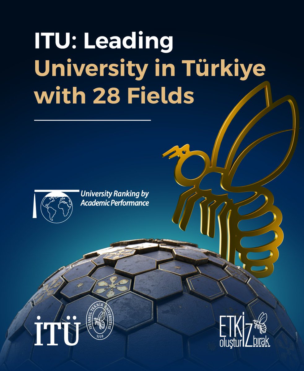 İTÜ, URAP 2024-2025 Dünya Alan Sıralamasında Türkiye'de 1'inci 🐝🌍

Üniversitemiz, University Ranking by Academic Performance (URAP) 2024-2025 sıralamasında 20 farklı bilimsel alanda Türkiye’de 1'inci sırada yer alırken geçen yıla göre 12 alanda yükselerek büyük bir başarıya