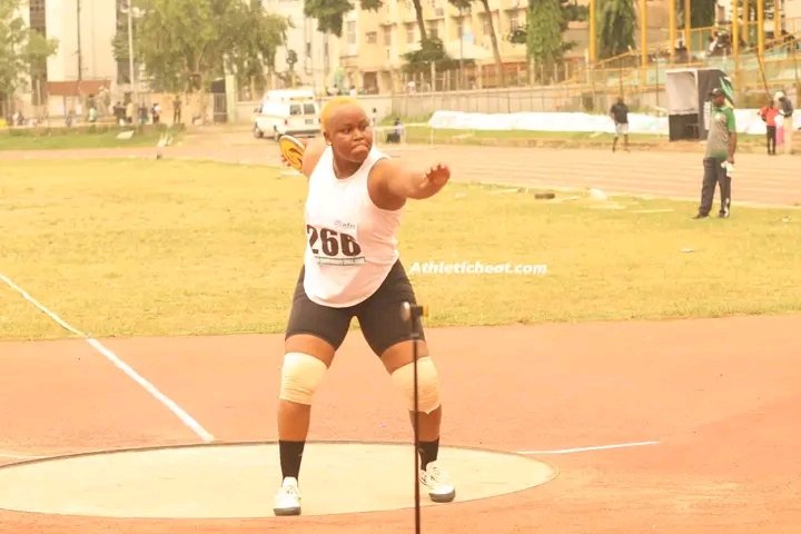 🇳🇬 National Bronze Medallist
Ruqqayah Kemi Mustapha 🥉A student of the department of human Kinetics, Faculty of Education, University of Ilorin.

Rounds out the podium in the women’s Discus Throw with a mark of 40.95m at the AFN National Championships.

Congratulations Ruqqayah