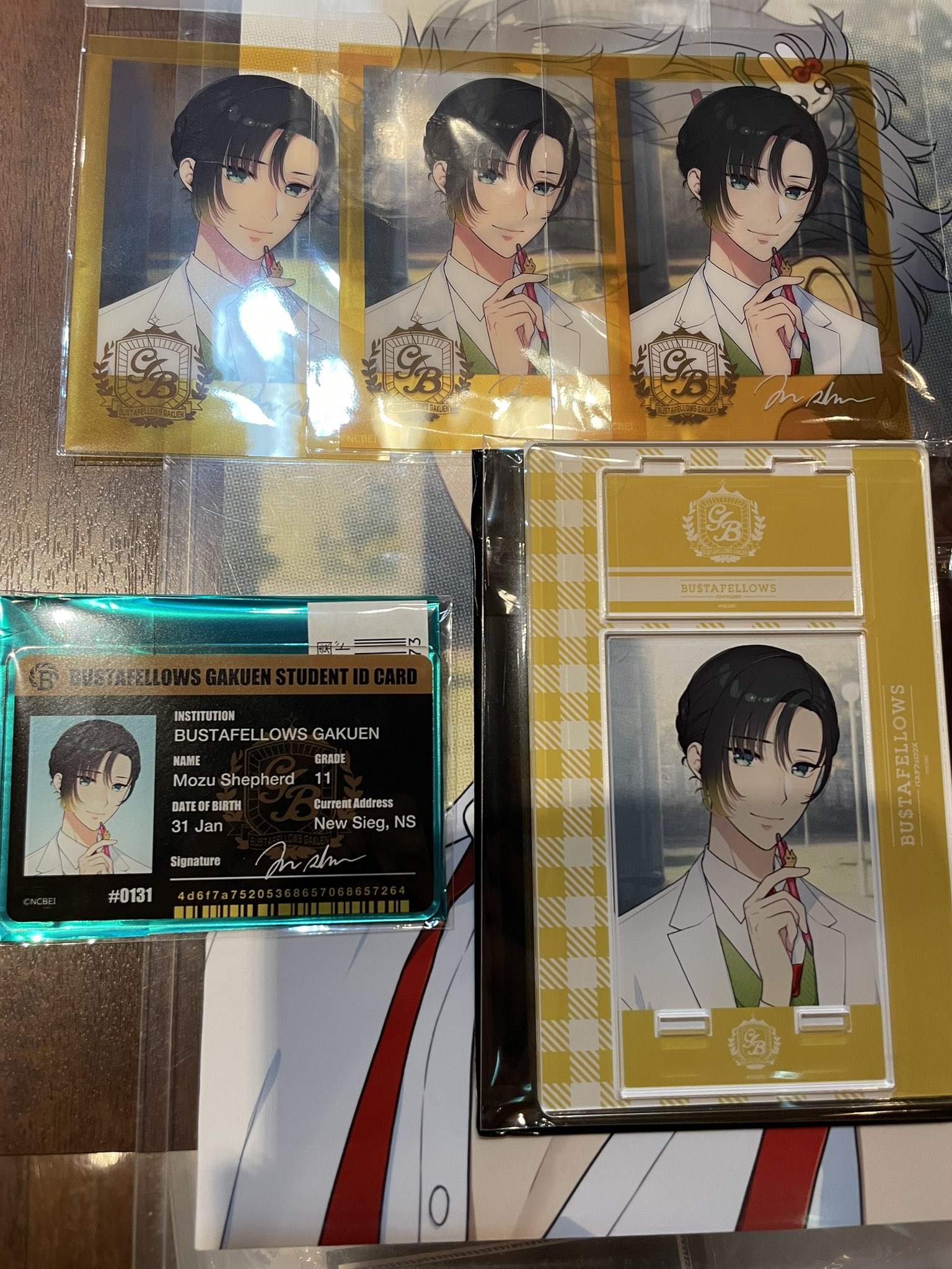 BUSTAFELLOWS バスタフェ学園祭　学生証　ヘルベチカ BUSTAFELLOWS バスタフェ 学生証アクリルカード ヘルベチカ