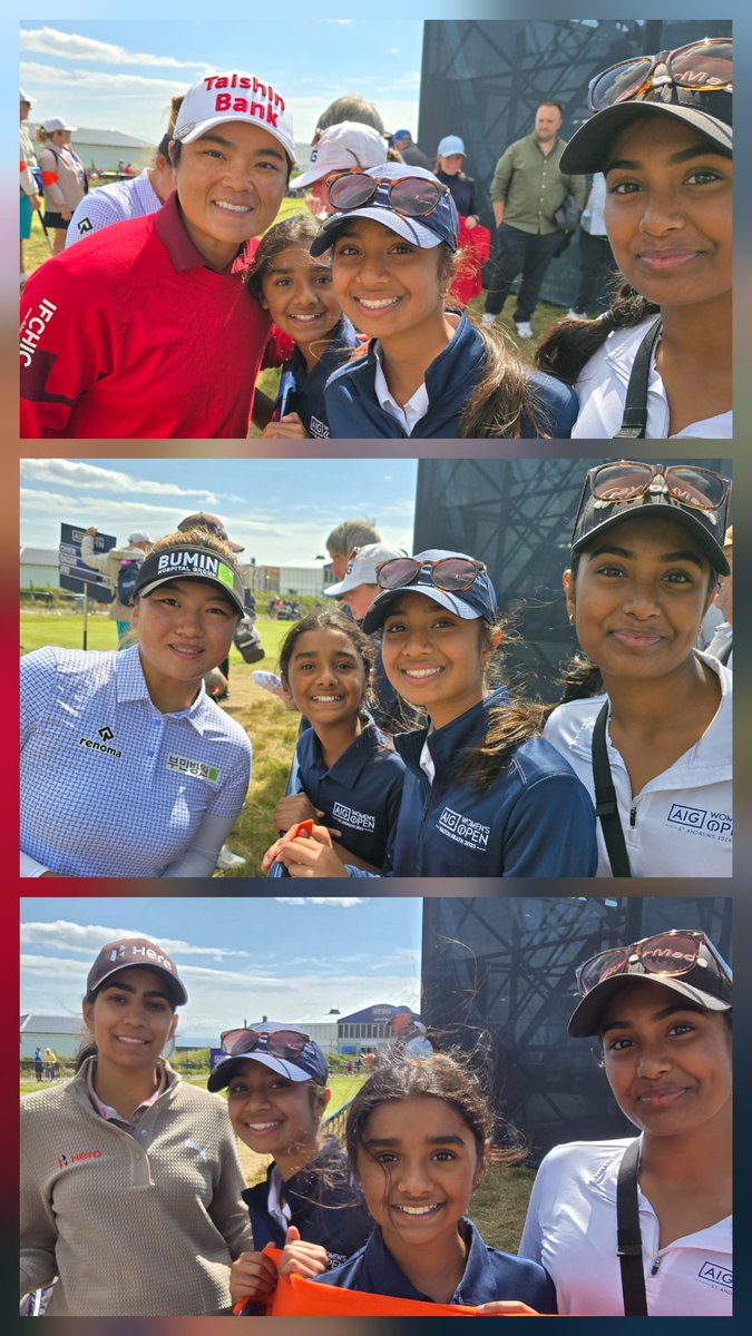 Rainu Sangray (@rainusangray) on Twitter photo Day 2 of 2025 <a href="/AIGWomensOpen/">AIG Women’s Open</a> in <a href="/Royal_Porthcawl/">Royal Porthcawl Golf Club</a> Love that the players have time for their young fans. Rewarding after walking 18 holes with Pei-Yun Chien, Soo Bin Joo & <a href="/DikshaDagar/">Diksha Dagar</a> Day 2 of 2025 <a href="/AIGWomensOpen/">AIG Women’s Open</a> in <a href="/Royal_Porthcawl/">Royal Porthcawl Golf Club</a> Love that the players have time for their young fans. Rewarding after walking 18 holes with Pei-Yun Chien, Soo Bin Joo & <a href="/DikshaDagar/">Diksha Dagar</a>