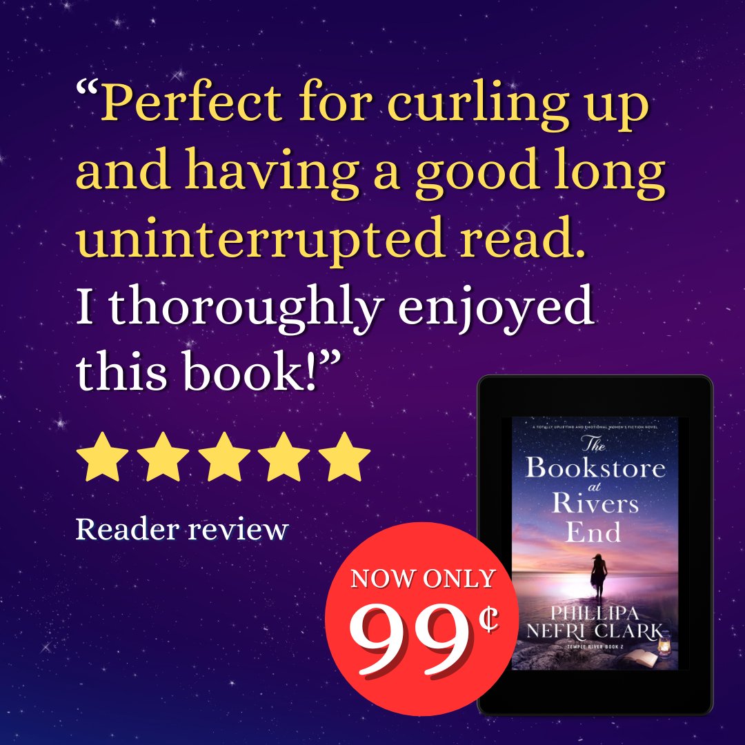 Storm Publishing (@stormbooks_co) on Twitter photo 😍 Last chance to treat yourself to The Bookstore at Rivers End by <a href="/PhillipaNClark/">Phillipa Nefri Clark</a> for only $0.99 in the US and £0.99 in the UK for a limited time.
💜 Now is the perfect time to discover the Temple River series: geni.us/311-pp-fbo-am
#womensfiction 😍 Last chance to treat yourself to The Bookstore at Rivers End by <a href="/PhillipaNClark/">Phillipa Nefri Clark</a> for only $0.99 in the US and £0.99 in the UK for a limited time.
💜 Now is the perfect time to discover the Temple River series: geni.us/311-pp-fbo-am
#womensfiction